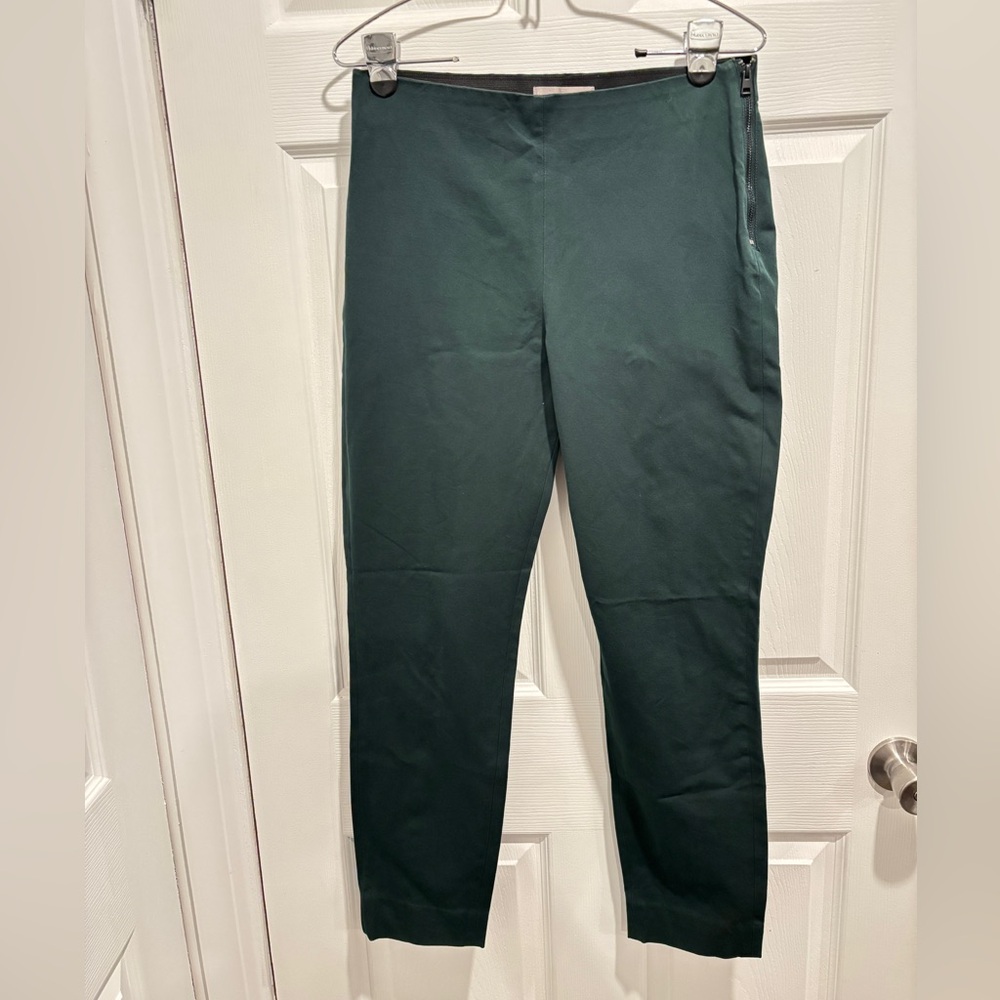Everlane The Side-Zip Stretch Cotton Pant Green